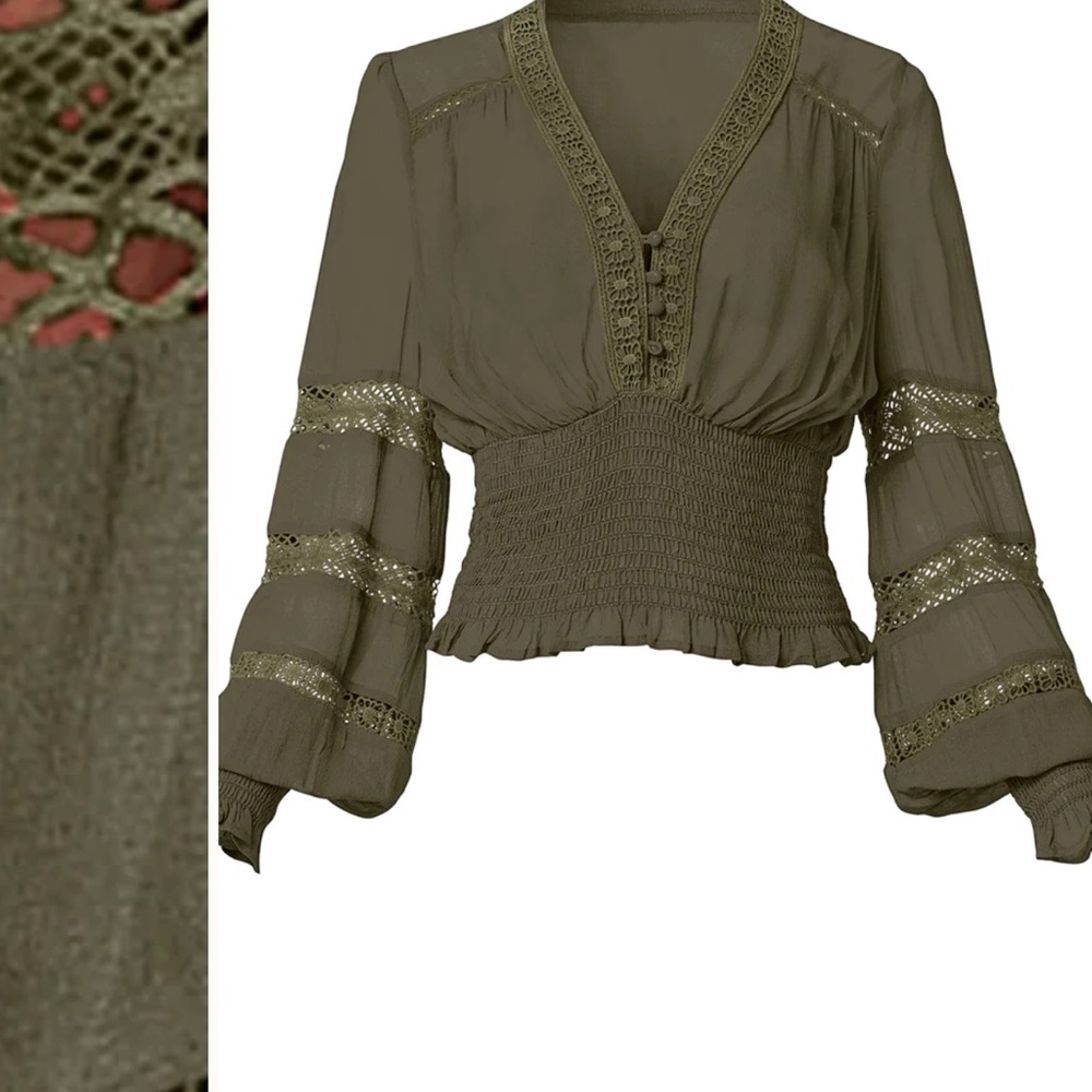 Lace detail blouse